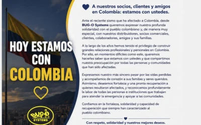 To our partners, customers and friends in Colombia: we are with you.